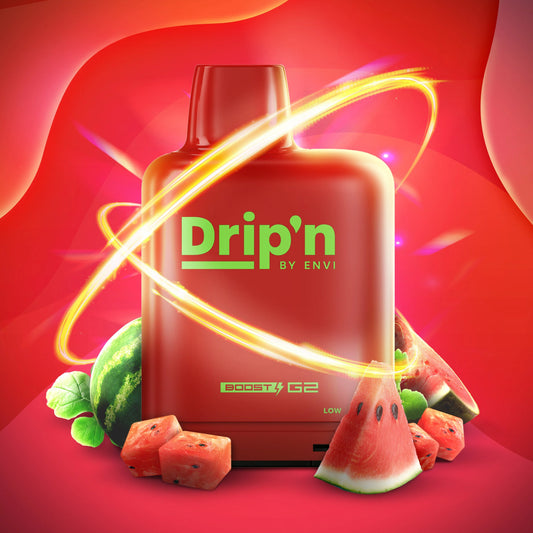 Dripn Level X Boost pod 25k Puffs Watermelon CG (Provincial Tax)