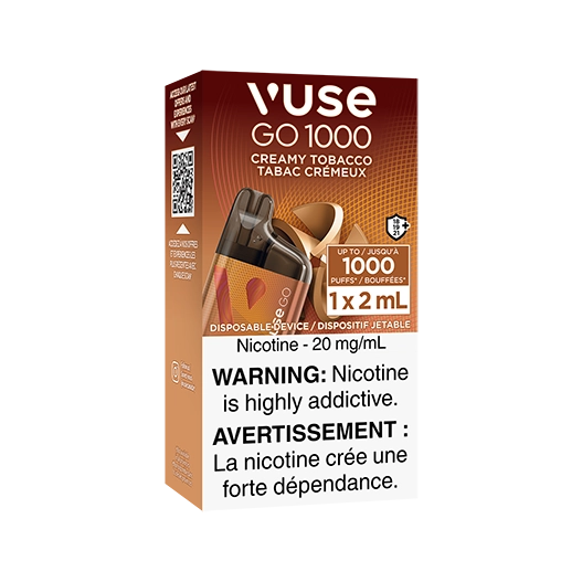 Vuse Go 2.0 1000 Creamy Tobacco (Provincial tax)