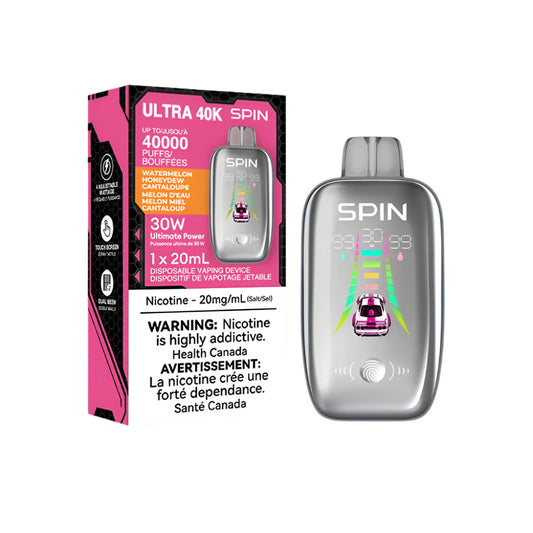 Spin Ultra 40k - Watermelon Honeydew Cantaloupe (Provincial tax)