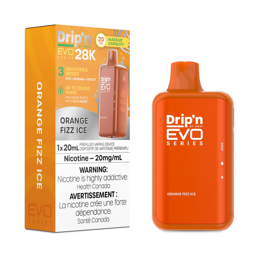 Dripn Evo 28000 Orange Fizz Ice (Provincial)