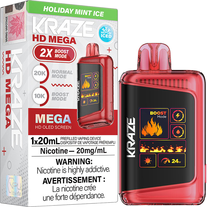 Kraze HD Mega 20k Puffs Holiday Mint Ice (Provincial)