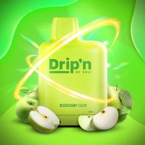 Dripn Level X Boost pod 25k Puffs Green Apple (Provincial Tax)