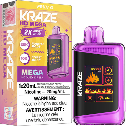 Kraze HD Mega 20k Puffs Fruit G (Provincial)