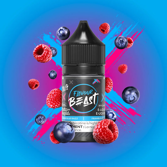 Flavour beast E-liquid- Bomb Blue Razz 20mg/30ml(provincial tax)