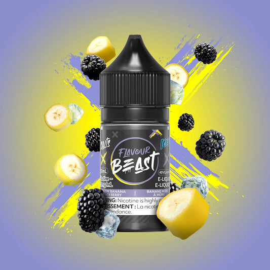 Flavour beast E-liquid- Blazin Banana Blackberry Ice 20mg/30ml(provincial tax)