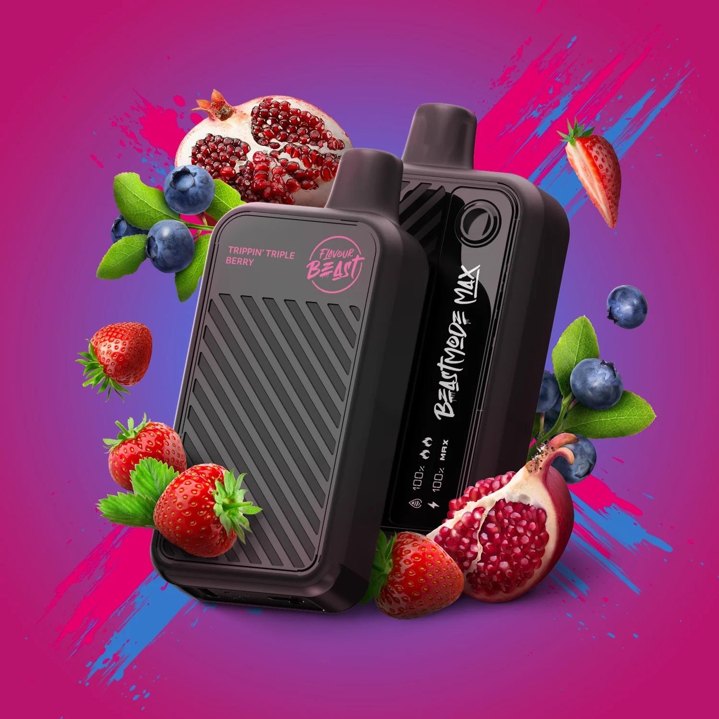 Flavour beast Beast mode max 18k puffs Trippin Triple Berry*