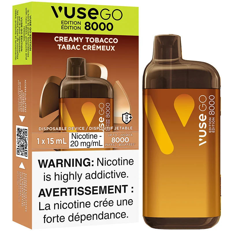 Vuse Go 8000 Creamy Tobacco (Provincial Tax)