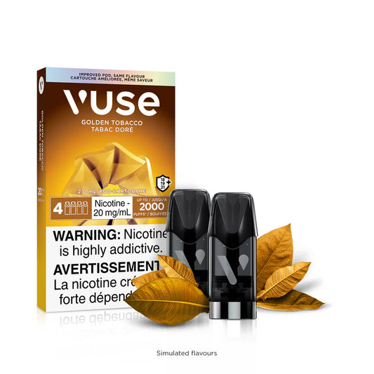 Vuse ePod 20mg Golden Tobacco 4pk (Provincial tax)