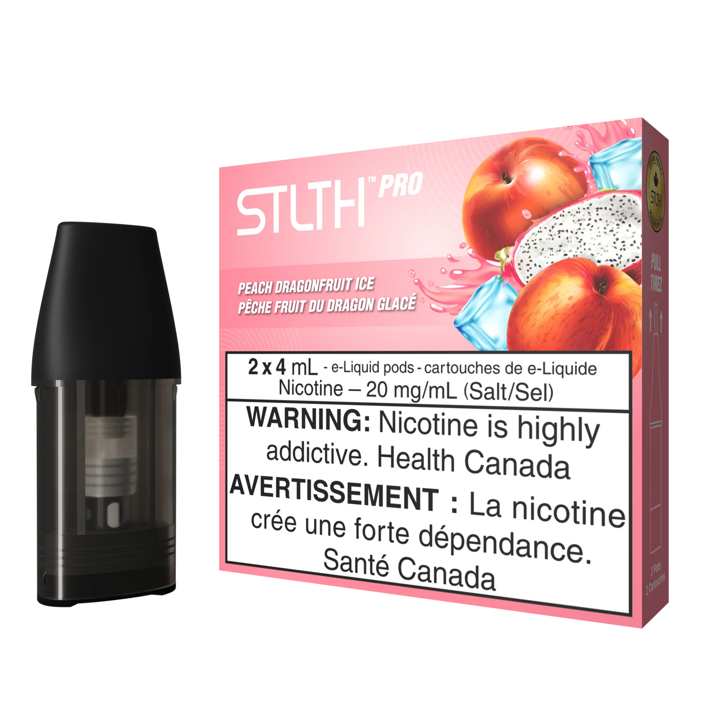 STLTh PRO pods Peach Dragonfruit ice