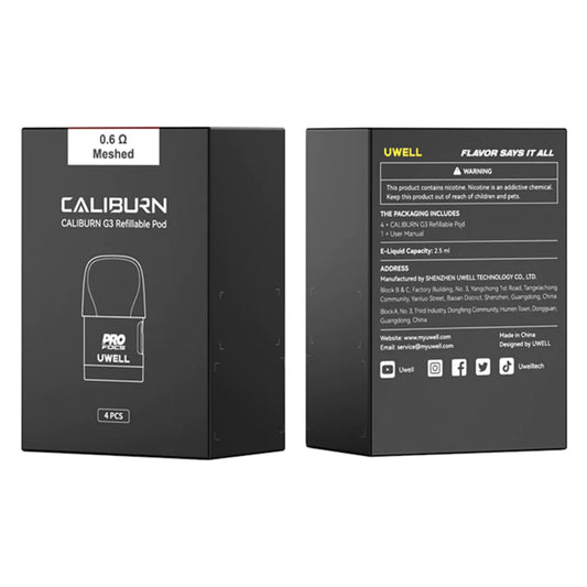 Caliburn G3 Pods (0.6) 4pk