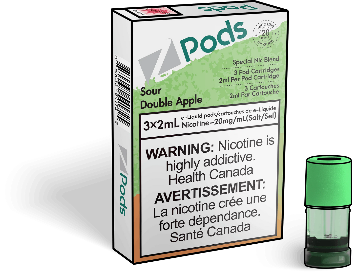 Zpods sour double apple (Provincial)