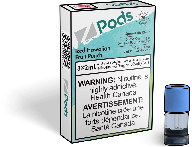 Zpods iced Hawaiian fruit nectar (Provincial)