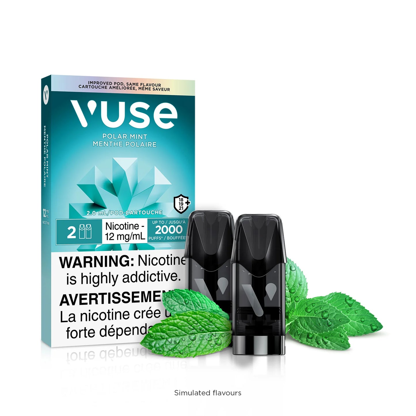 Vuse ePod Polar Mint Pod 12mg (Provincial tax)