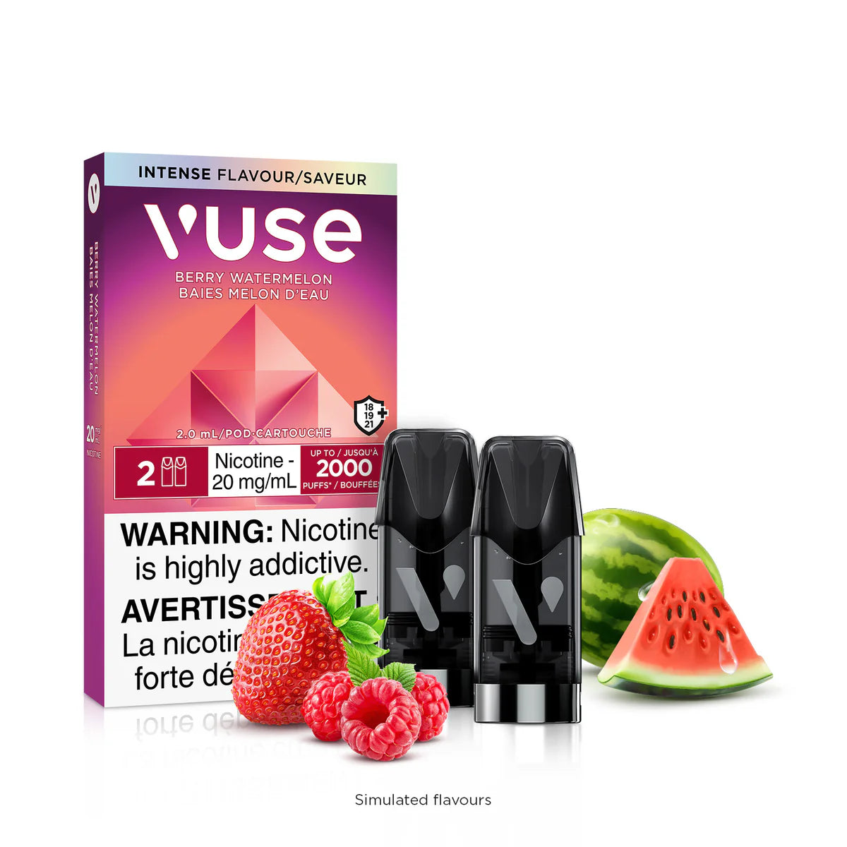 Vuse ePod 20mg Berry Watermelon(Provincial tax)