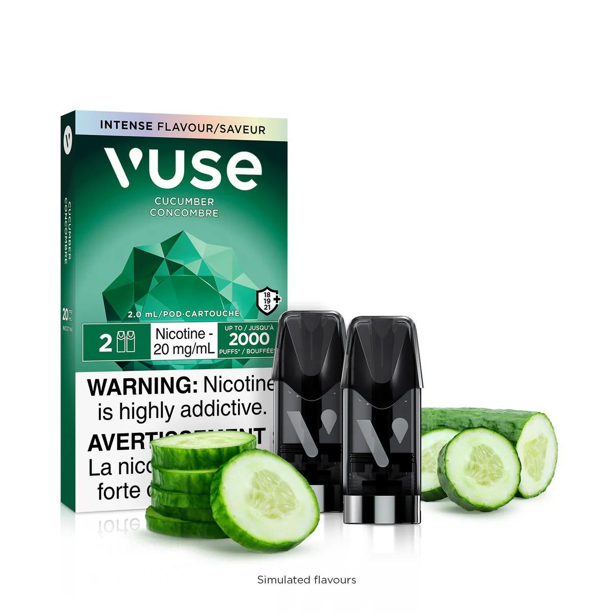 Vuse ePod 20mg Cucumber (Provincial tax)