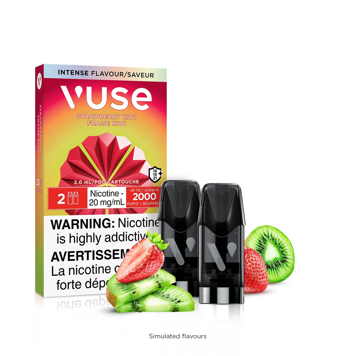 Vuse ePod 20mg Strawberry Kiwi (Provincial tax)