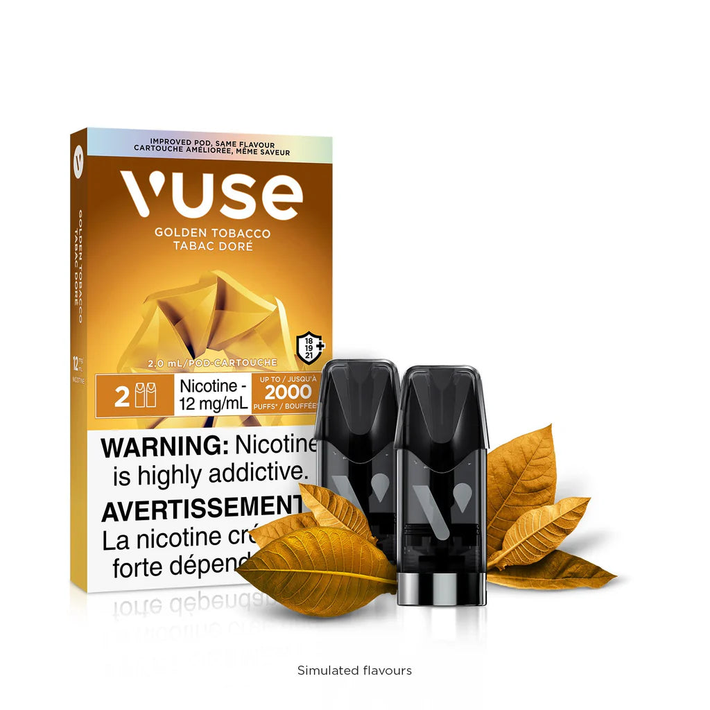 Vuse ePod 12mg Golden Tobacco(Provincial tax)