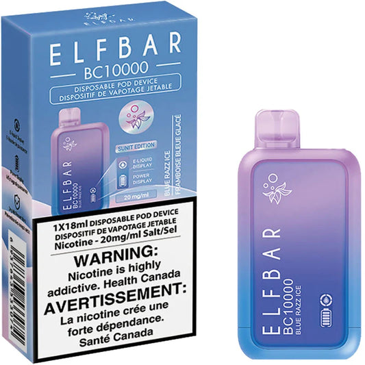 Elf bar bc 10000 Blue razz ice (provincial tax)