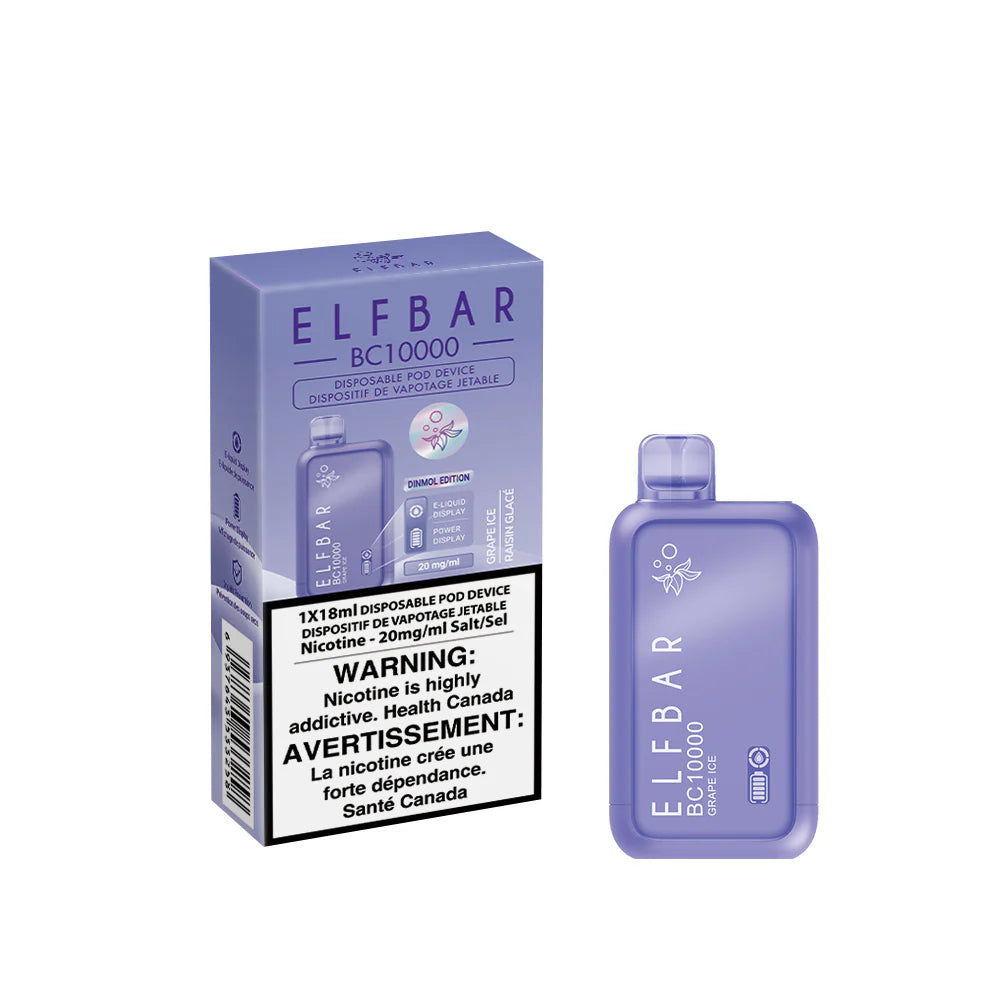 Elf bar bc 10000 Grape ice (provincial tax)