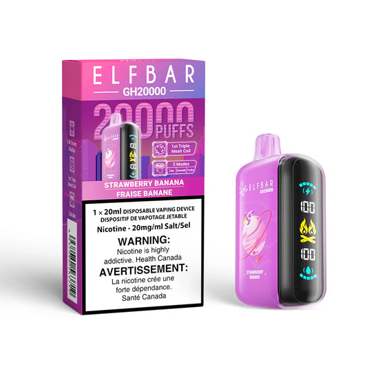 Elfbar GH 20000 Strawberry banana (provincial tax)