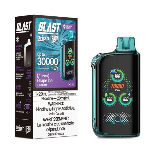 Dripn by Envi Fasta blast 30k Grape ice (Provincial tax)