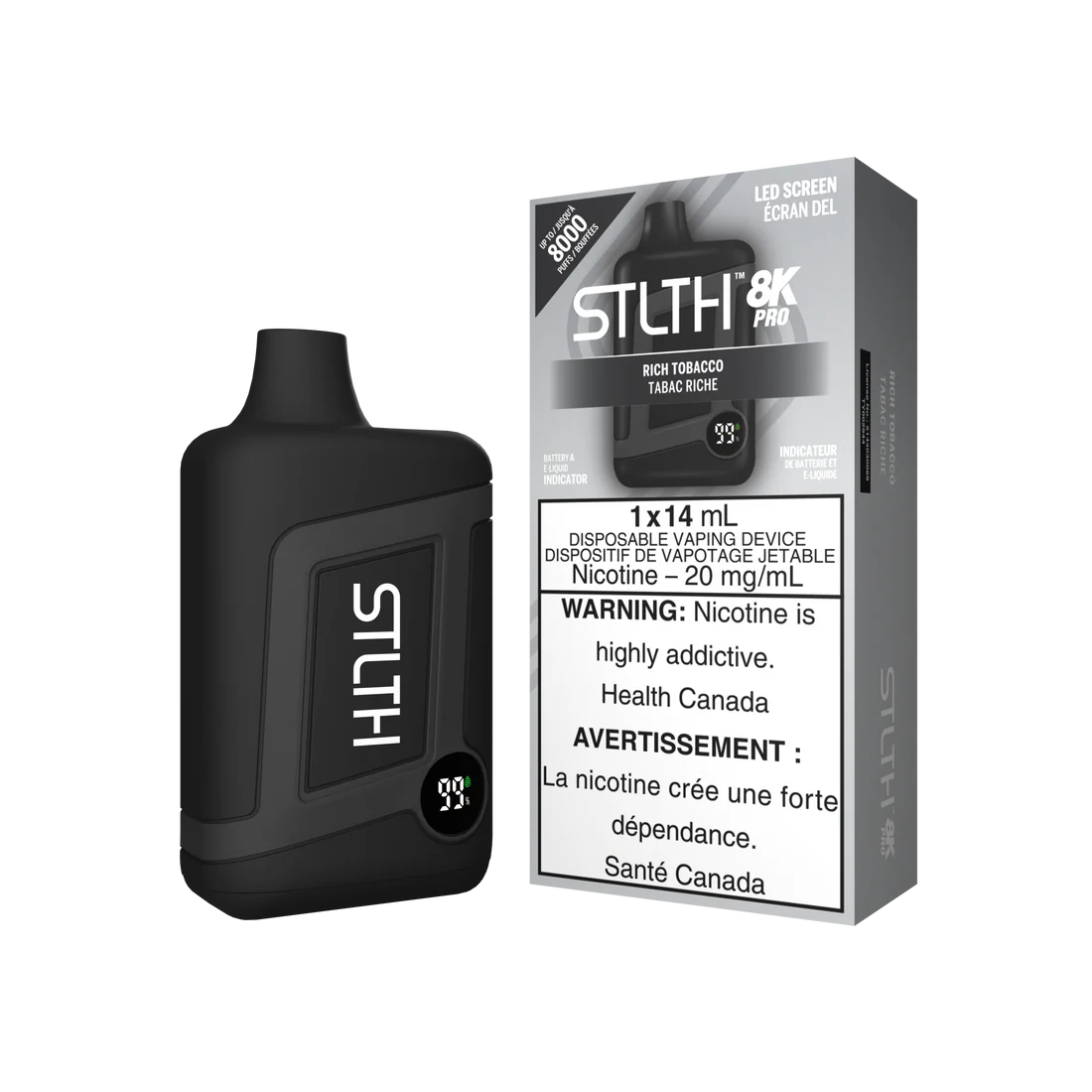 Stlth 8000 Pro Rich Tobacco (Provincial Tax)