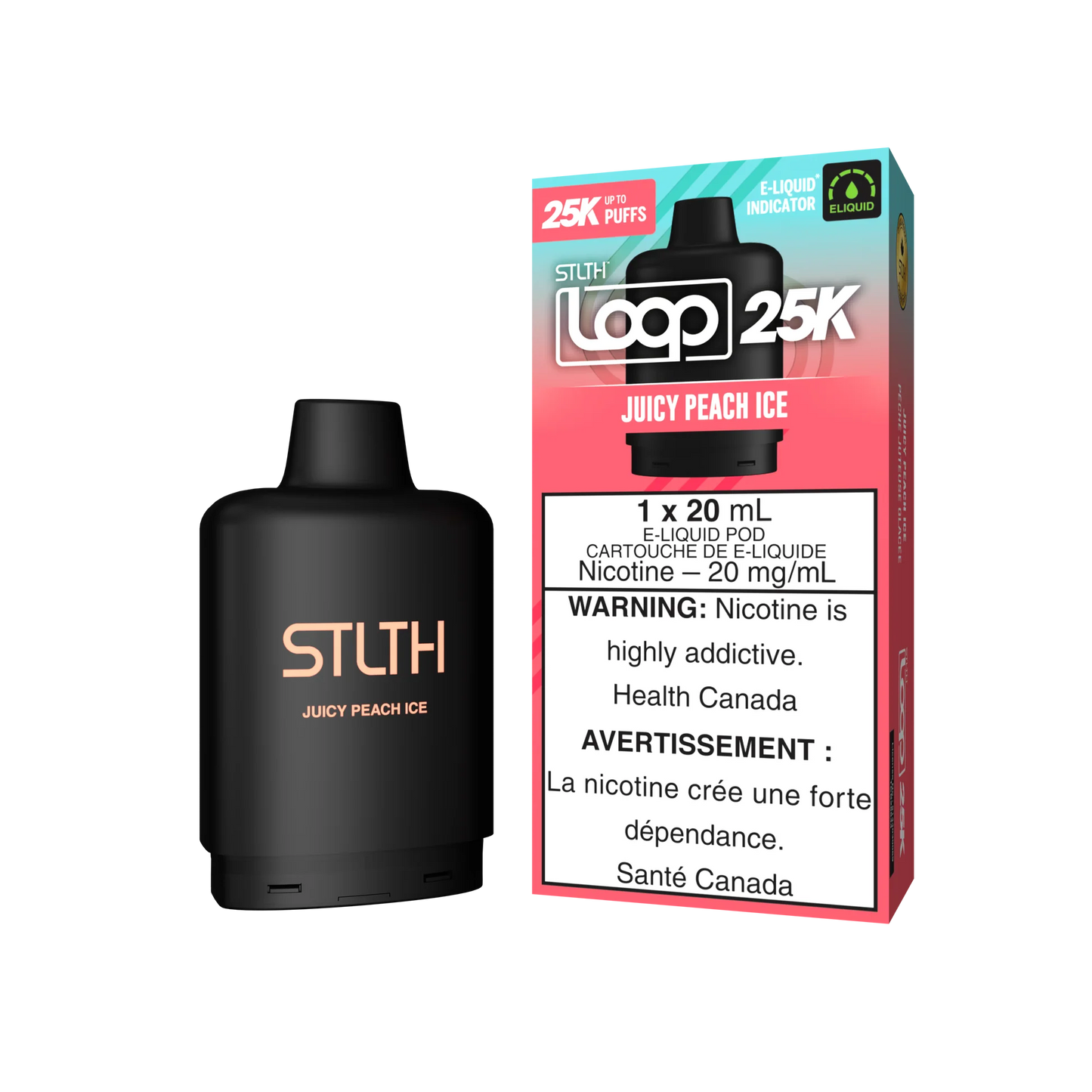 Stlth Loop 25k Juicy Peach Ice (Provincial tax)