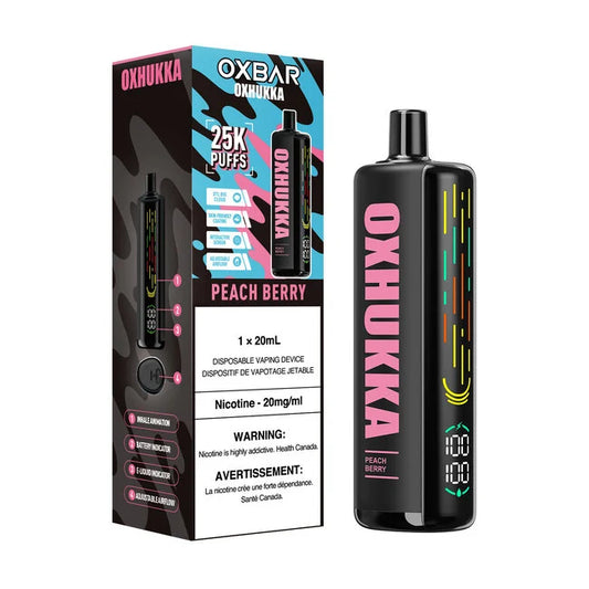 Oxbar Oxhukka 25000 Peach berry (Provincial tax)