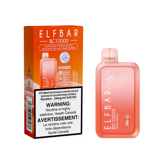 Elf bar bc 10000 Peach Berry (provincial tax)