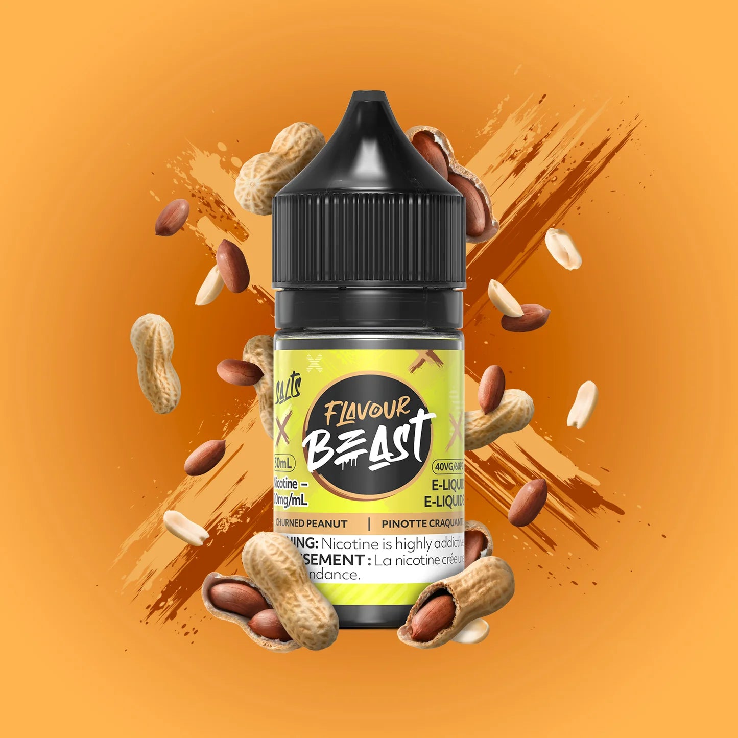 Flavour beast E-liquid- Churned Peanut 20mg/30ml(provincial tax)