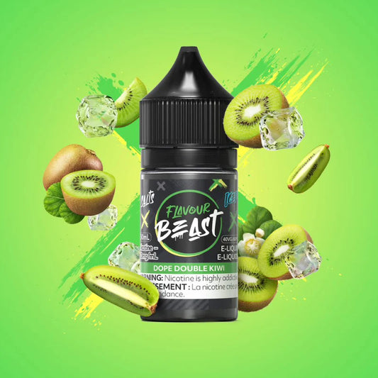 Flavour beast E-liquid- Dope Double Kiwi Ice 20mg/30ml(provincial tax)