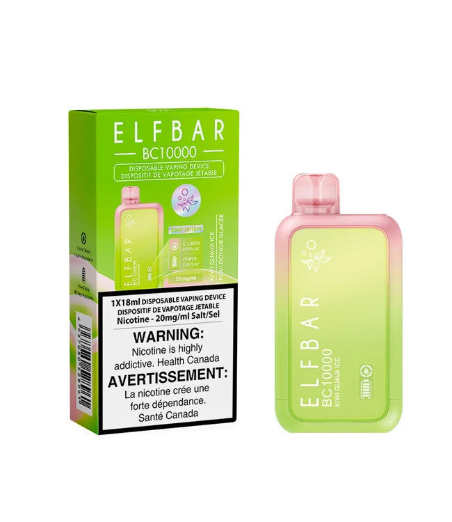 Elf bar bc 10000 Kiwi Guava Ice (Provincial tax)