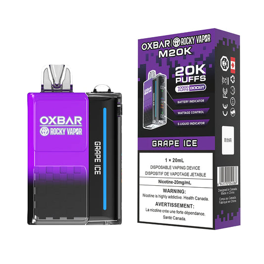 Oxbar 20k Grape Ice (Provincial tax)