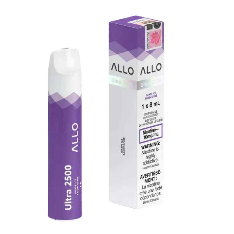 ALLO Ultra 2500 10mg Grape Ice (provincial tax)