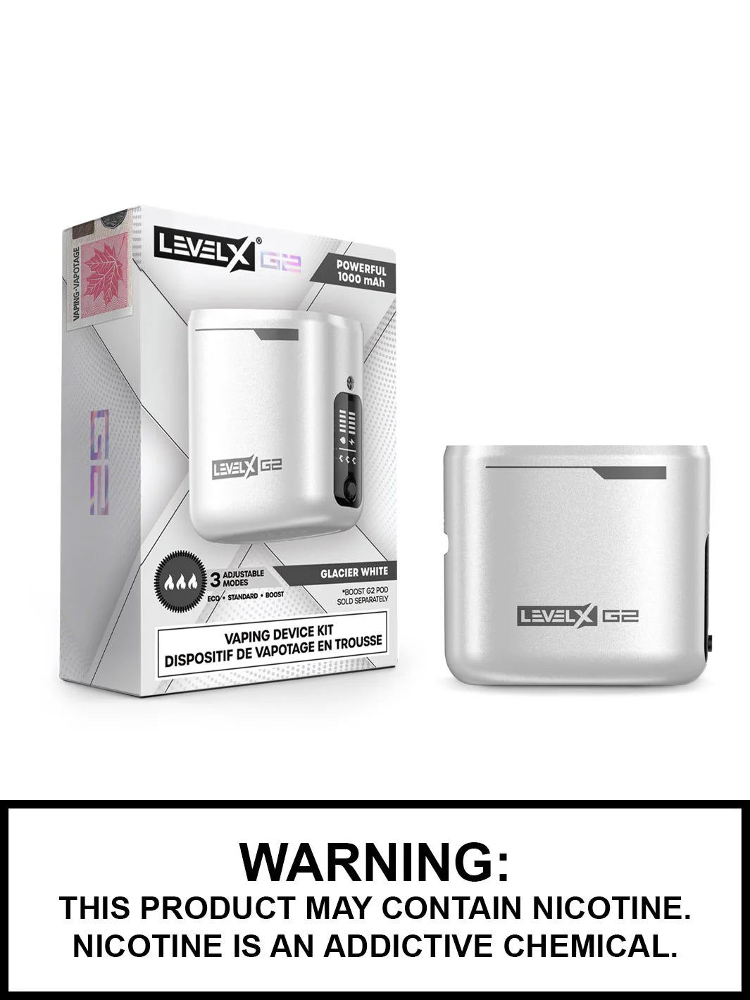 Level X boost G2 base 1000 device kit - glacier white