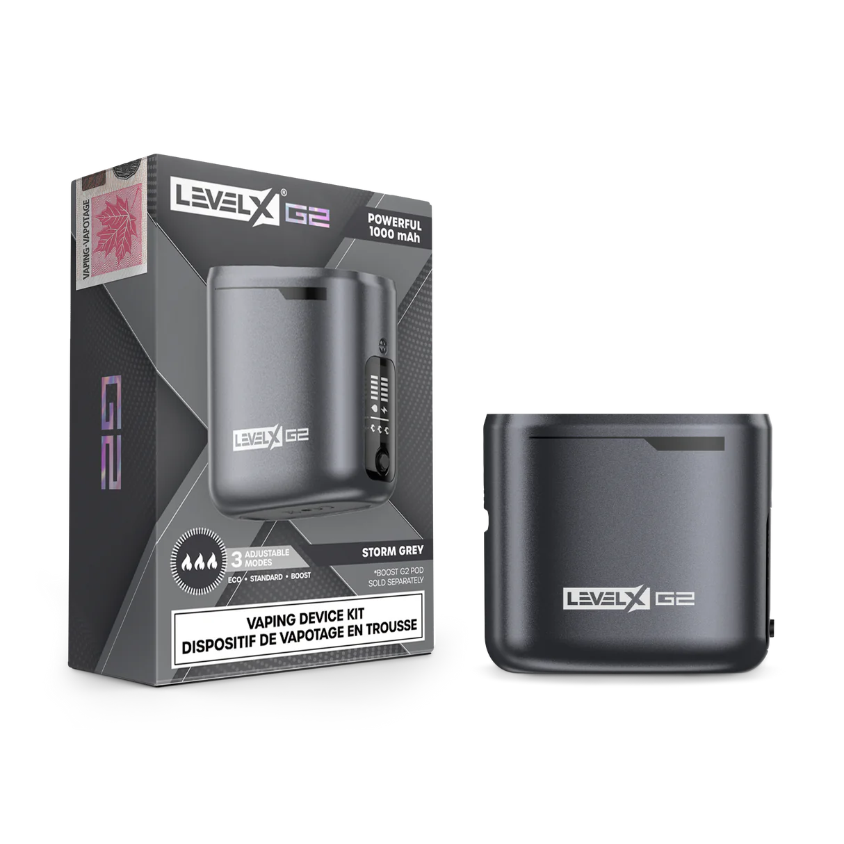 Level X boost G2 base 1000 device kit - storm grey