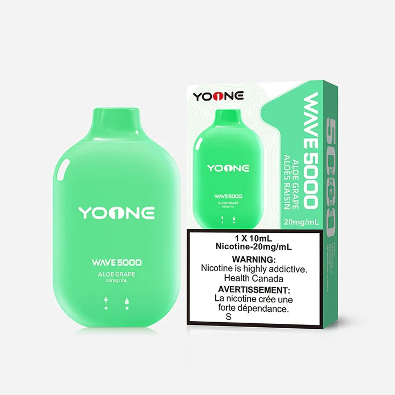 Yo One Wave5000 Aloe Grape (Provincial tax)