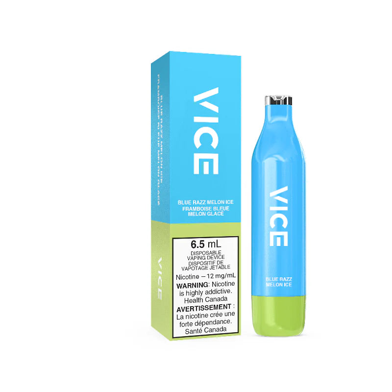 Vice 2500 Blue razz melon ice 12mg (Provincial tax)