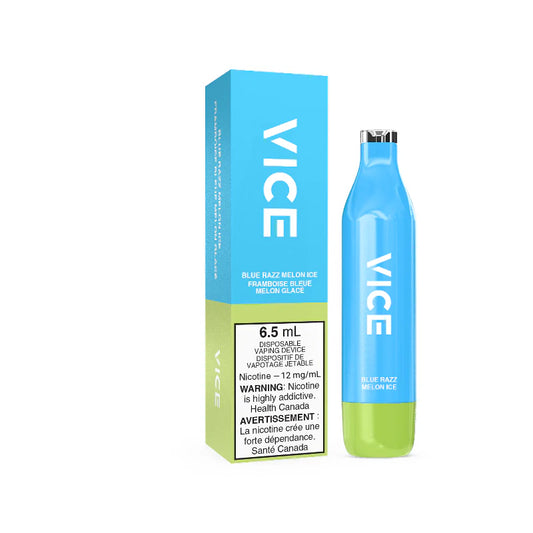 Vice 2500 Blue razz melon ice 12mg (Provincial tax)