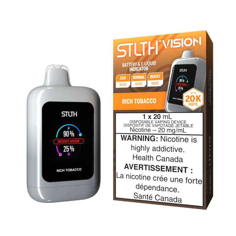 STLTh vision 20k puffs rich tobacco (provincial tax)