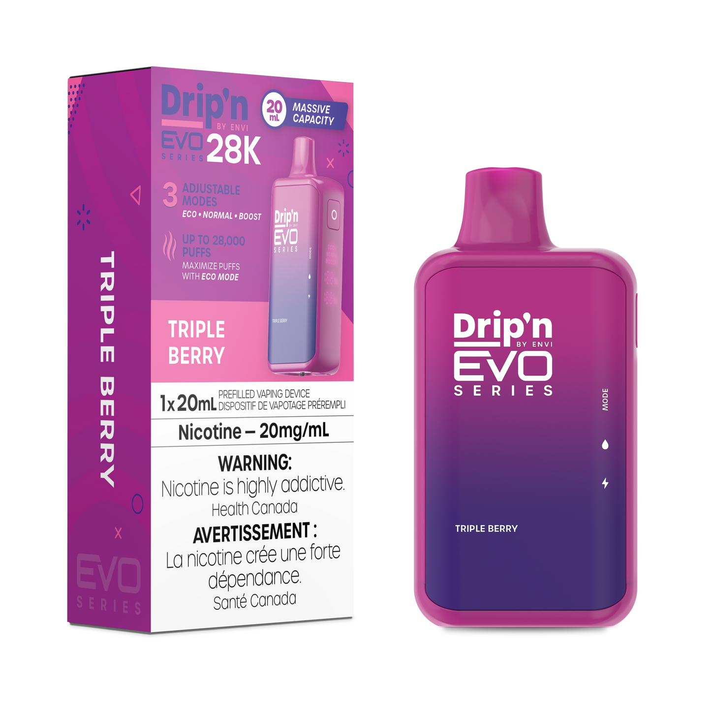 Dripn Evo 28000 Triple Berry*