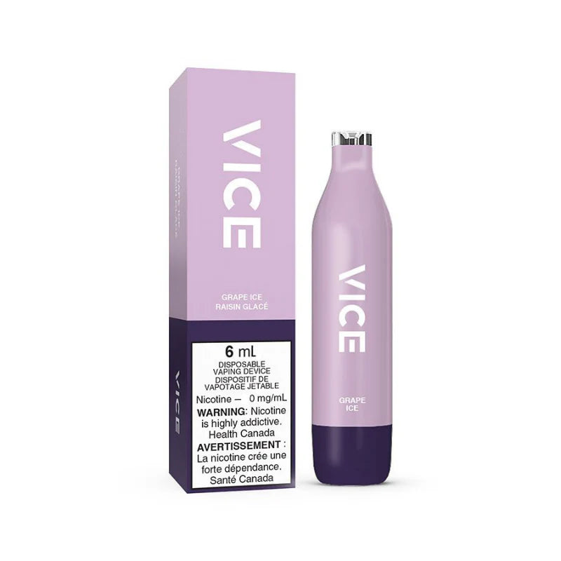 Vice 2500 Grape ice Nic free (Provincial tax)