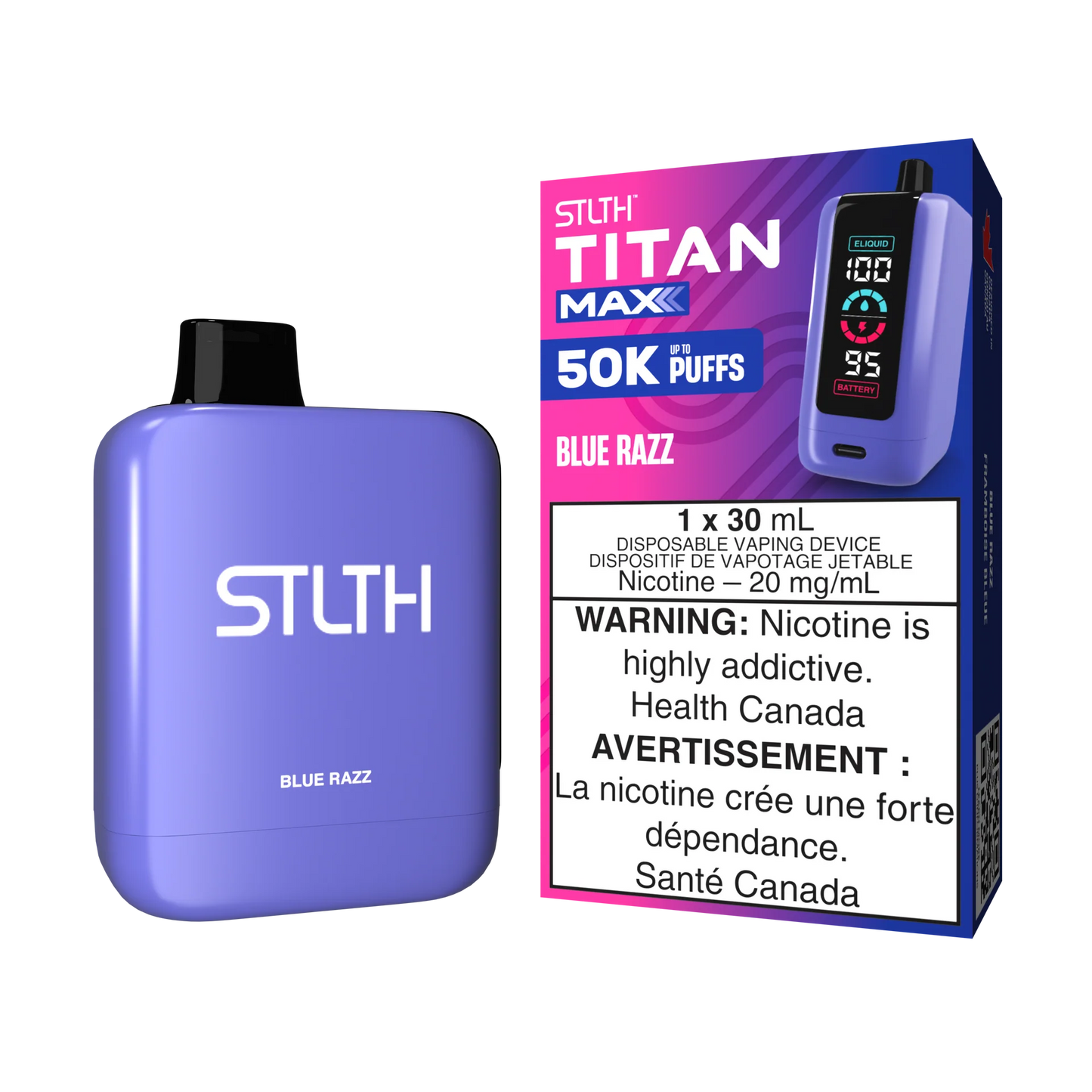 STLTh Titan Max 50k - Blue Razz (Provincial tax)