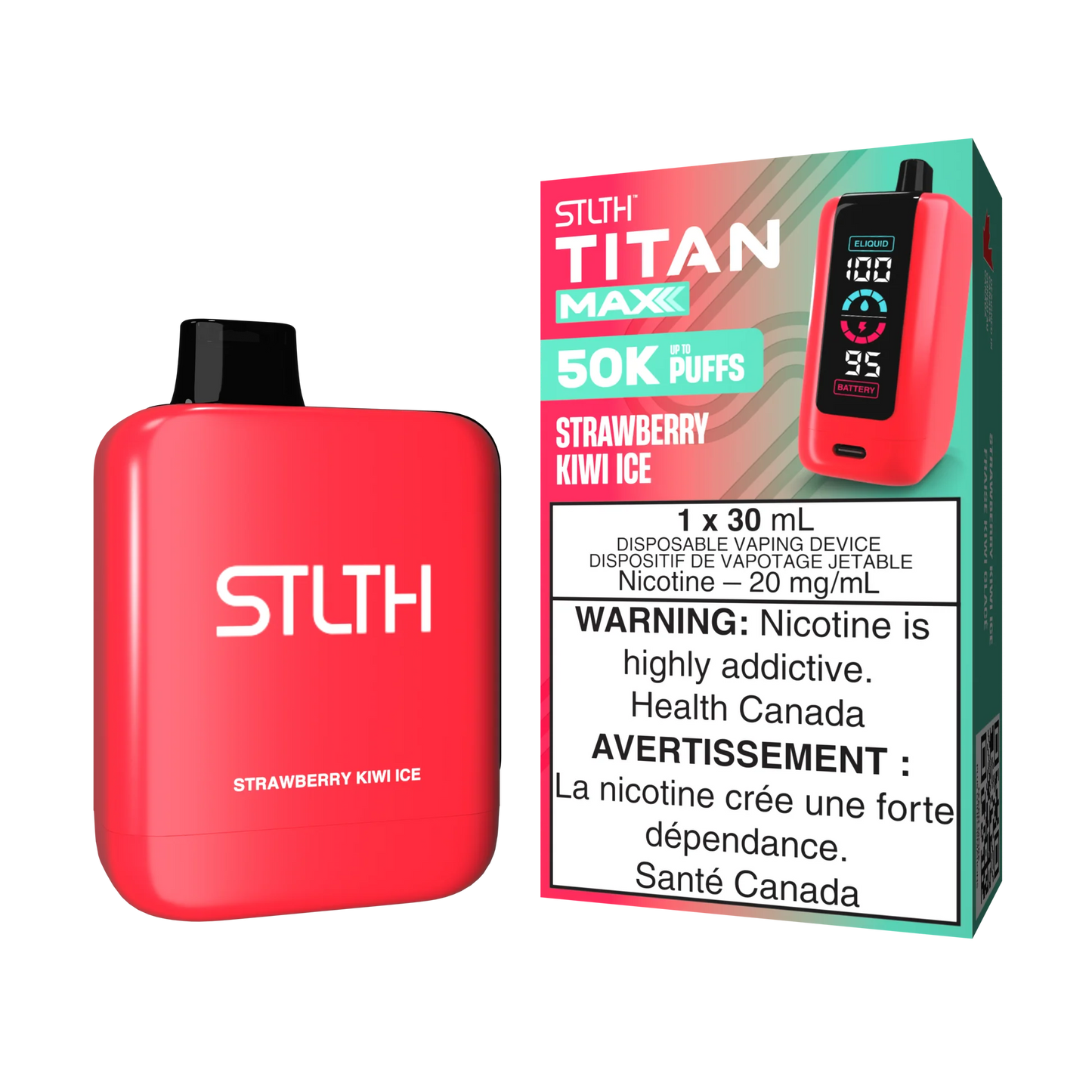 STLTh Titan Max 50k - Strawberry Kiwi Ice (Provincial tax)