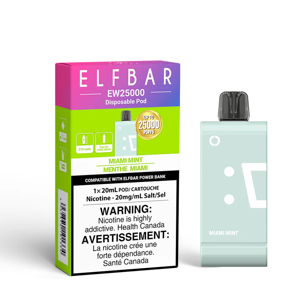 Elfbar EW 25000 pod Miami Mint (Provincial tax)