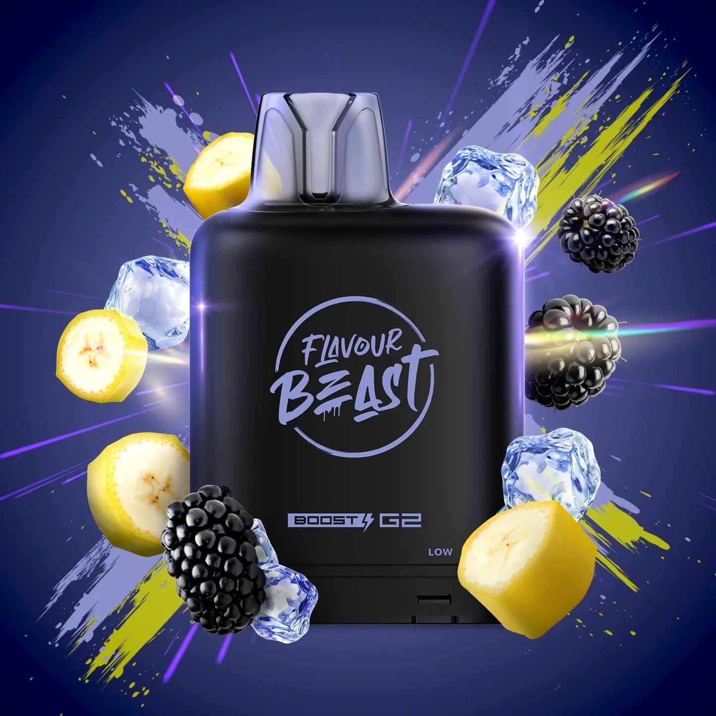 Level X Boost pod G2 25k Puffs Blazin Banana Blackberry*