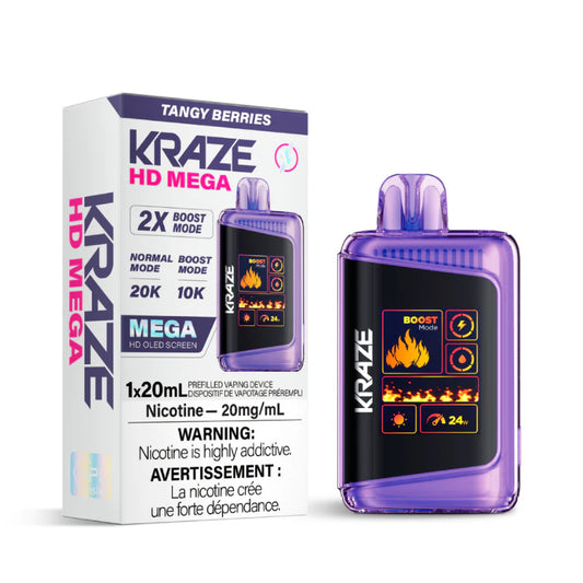 Kraze HD Mega 20k Puffs Tangy berries*
