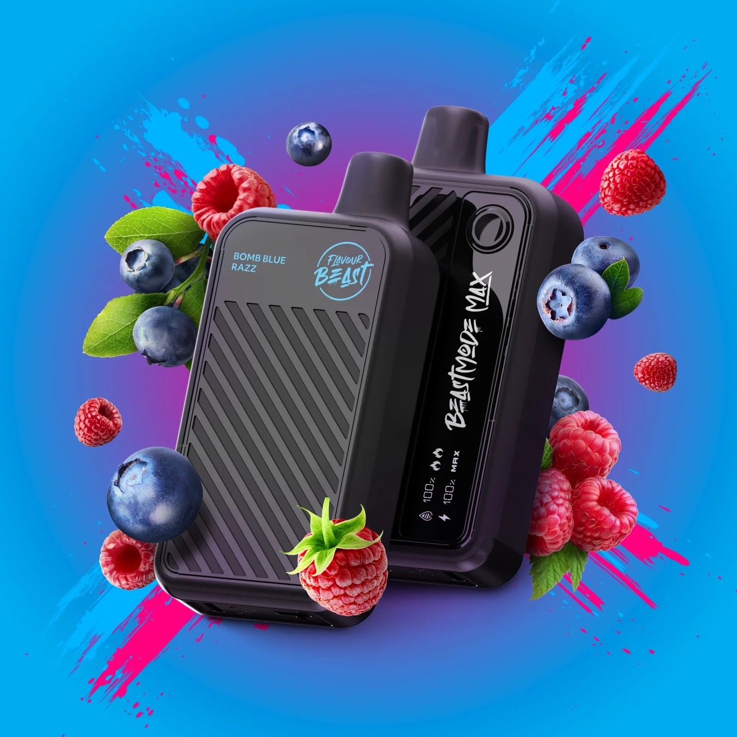 Flavour beast Beast mode max 18k puffs Bomb Blue Razz*