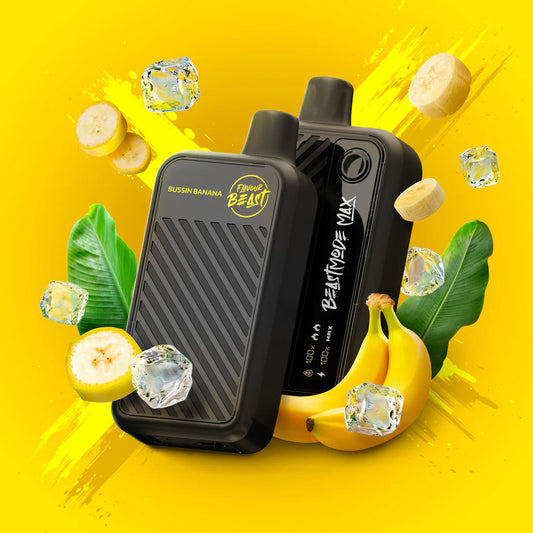 Flavour beast Beast mode max 18k puffs Bussin banana ice*