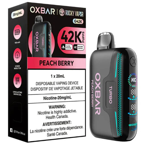Rocky Vapor Oxbar G42k puffs Peach berry (Provincial tax)